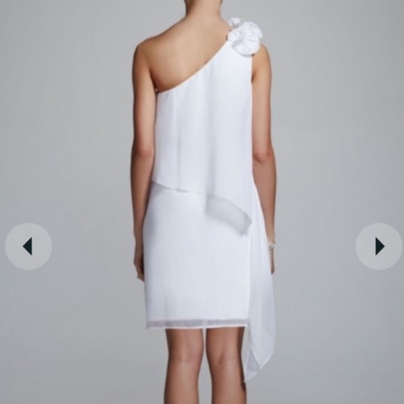 NEW DAVIDS BRIDAL dress Step out in style with this elegant white one-shoulder - Picture 3 of 3